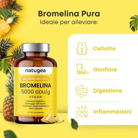 Bromelina forte 5000 GDU/g reali