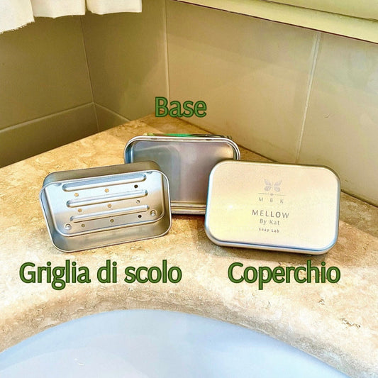 Jabonera de viaje de aluminio
