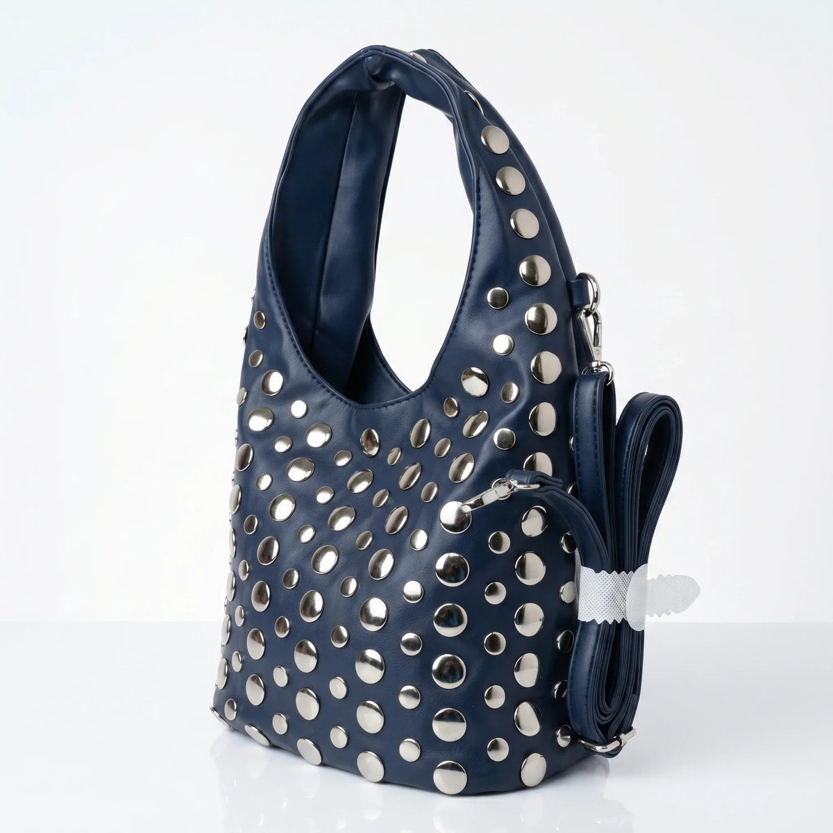 Silver Dot mittelgroße Tasche aus Kunstleder