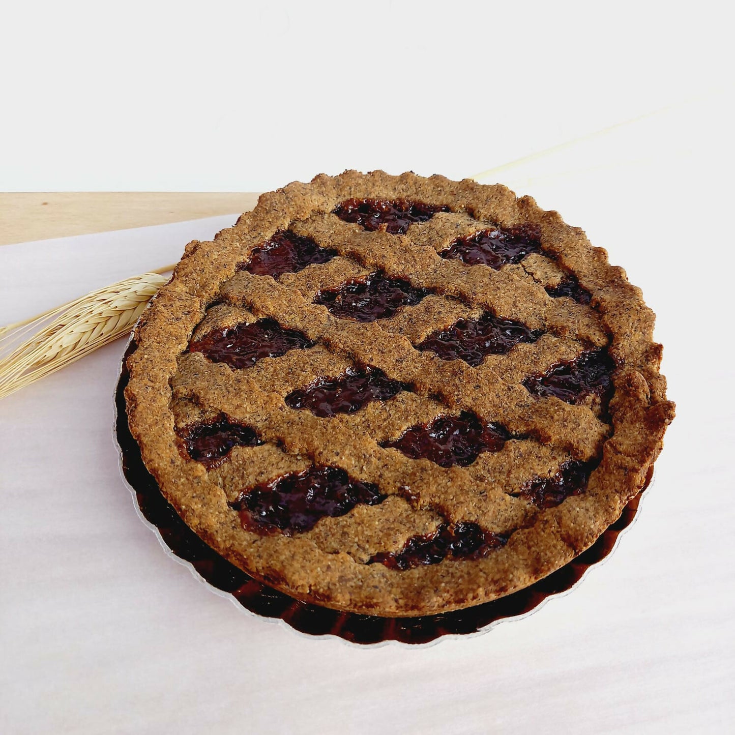 Crostatina biologica classica con confettura di frutti di bosco 70g - Confezione da 6 pezzi.