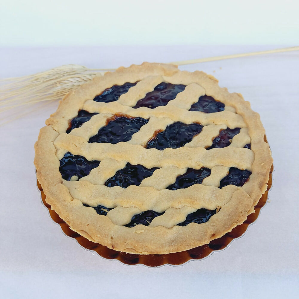 Crostata biologica classica con confettura ai frutti di bosco 400g.