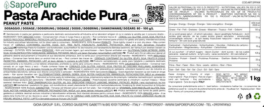 Pasta di Arachide 100% Pura