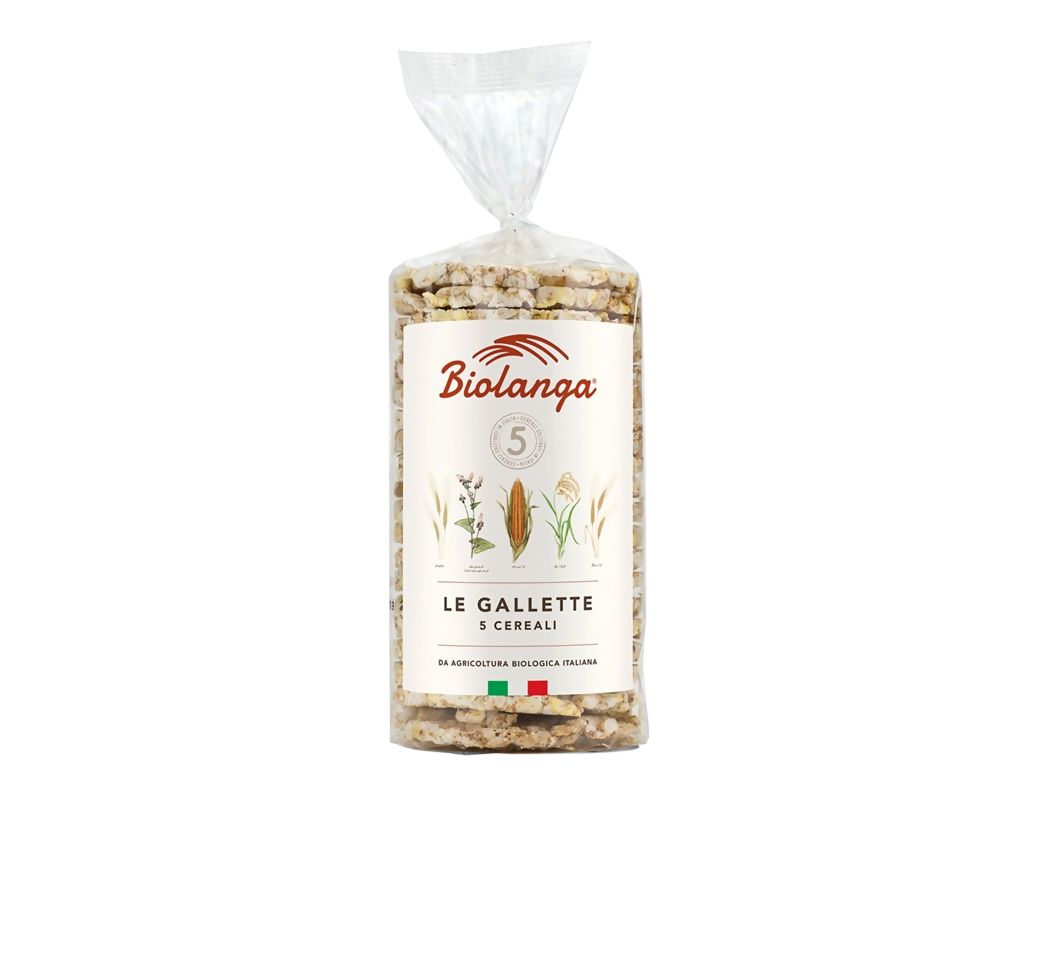 Gallette ai 5 Cereali Bio 100g - 4 unità (400g).