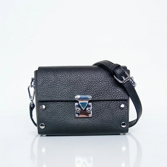 Faux Leather Crossbody Pouch