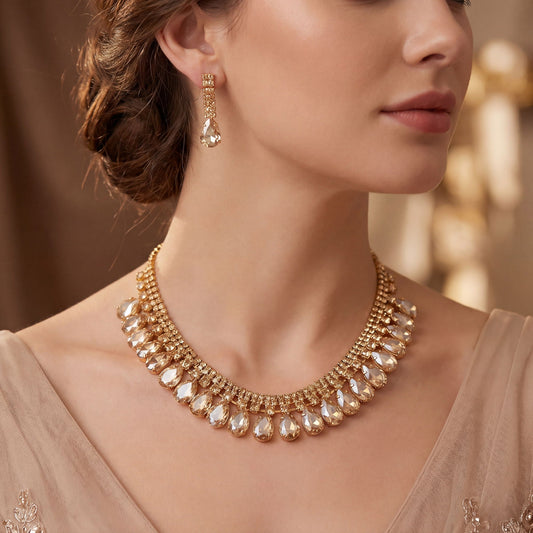 Royal Cascade Necklace and Earring Set