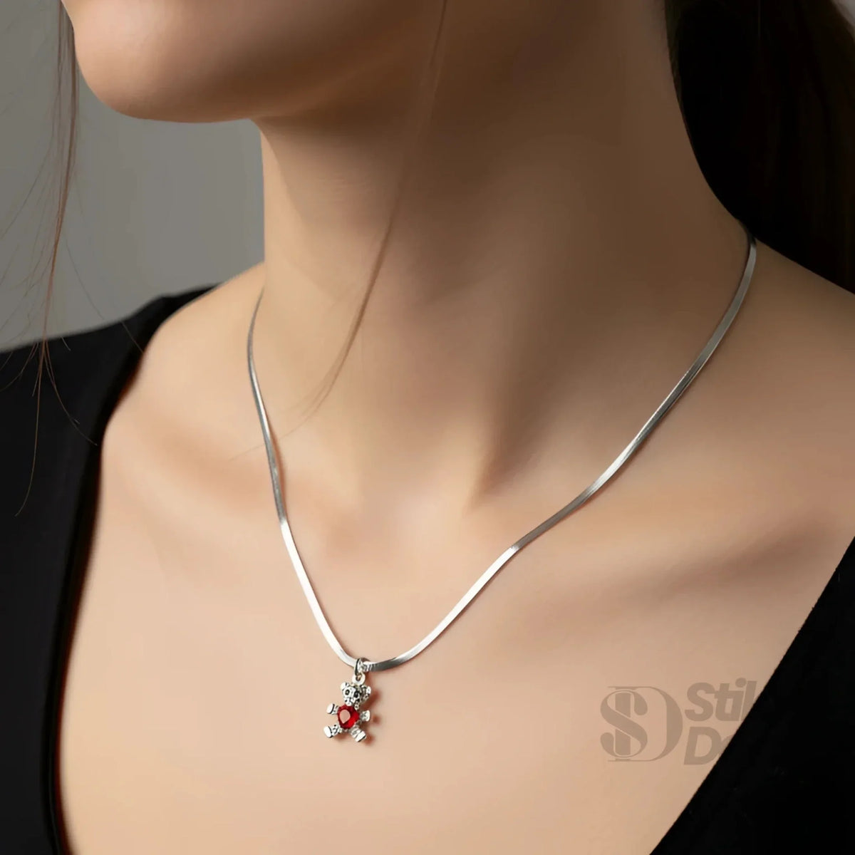 Sweetheart Bear Pendant Necklace