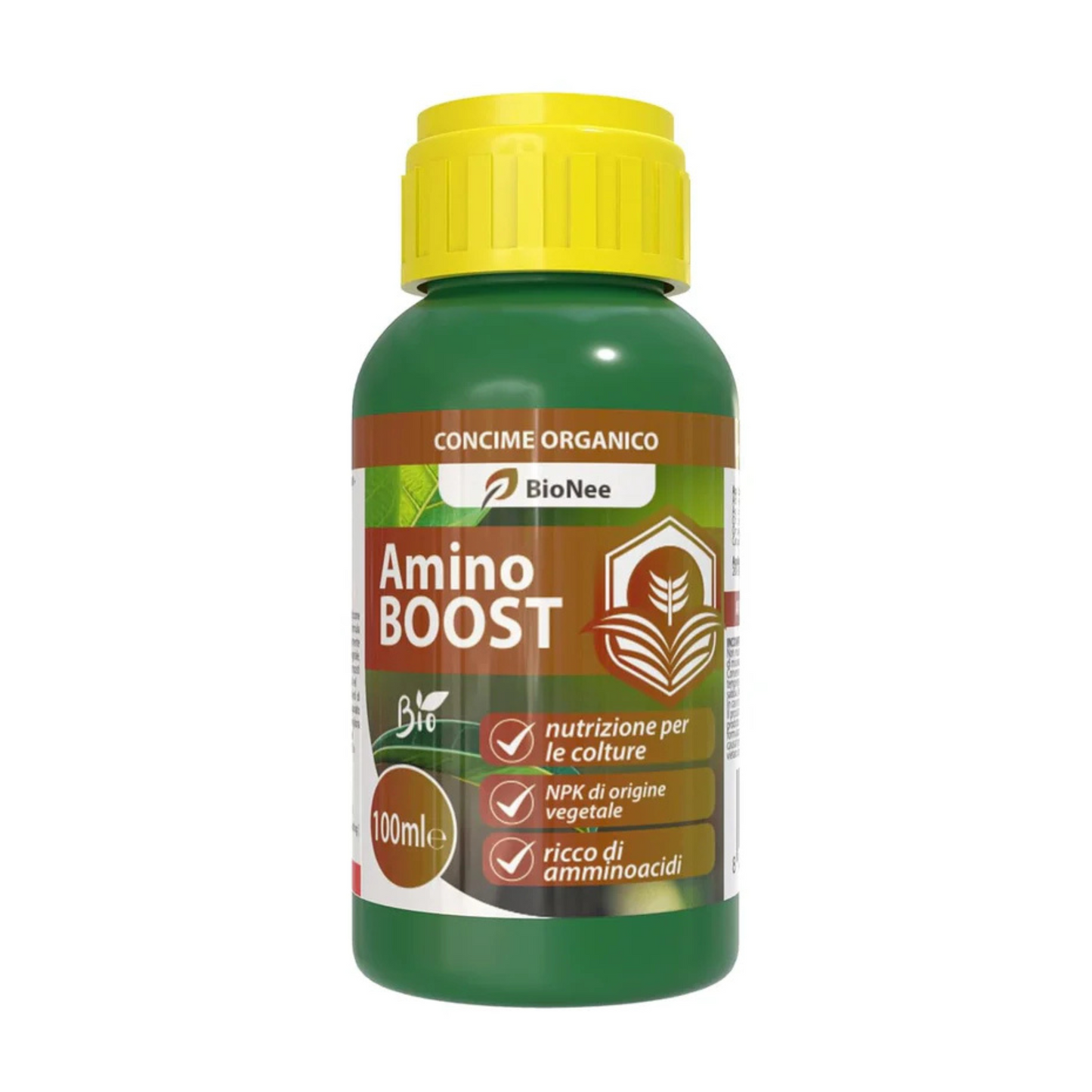 Amino BOOST, Organischer NPK-Dünger für Biokulturen, Biologischer Dünger für Blatt- und Wurzelanwendung 100 ml