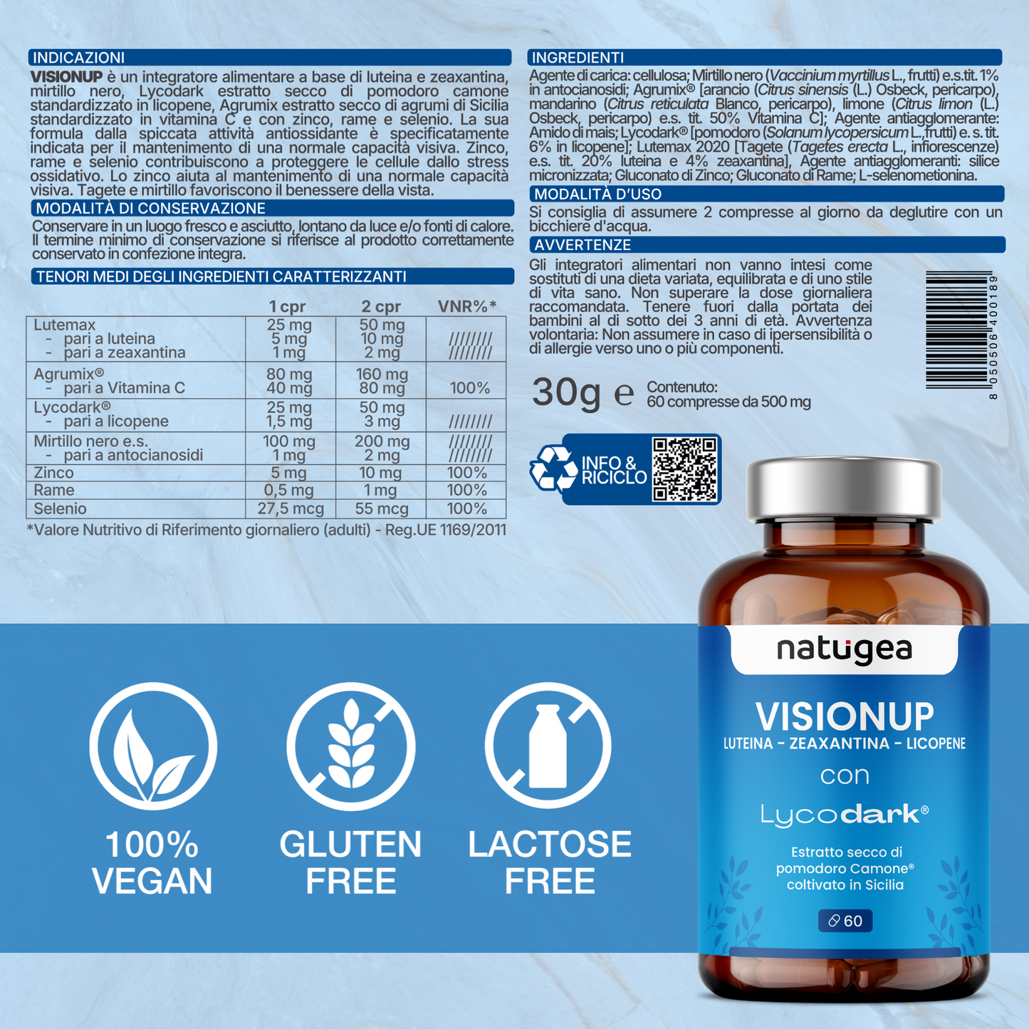 VisionUp integratore con Luteina e Zeaxantina