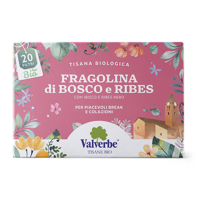 Tisana Fragolina di Bosco e Ribes Bio Valverbe 30g - 20 Filter