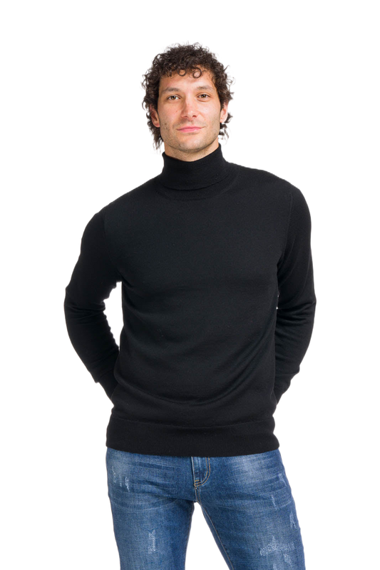 Alberto: suéter gola alta masculino clássico