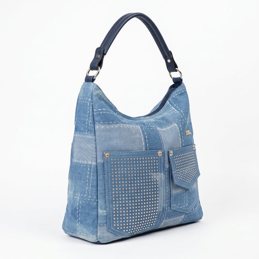 Urban Edge Denim Shoulder Bag