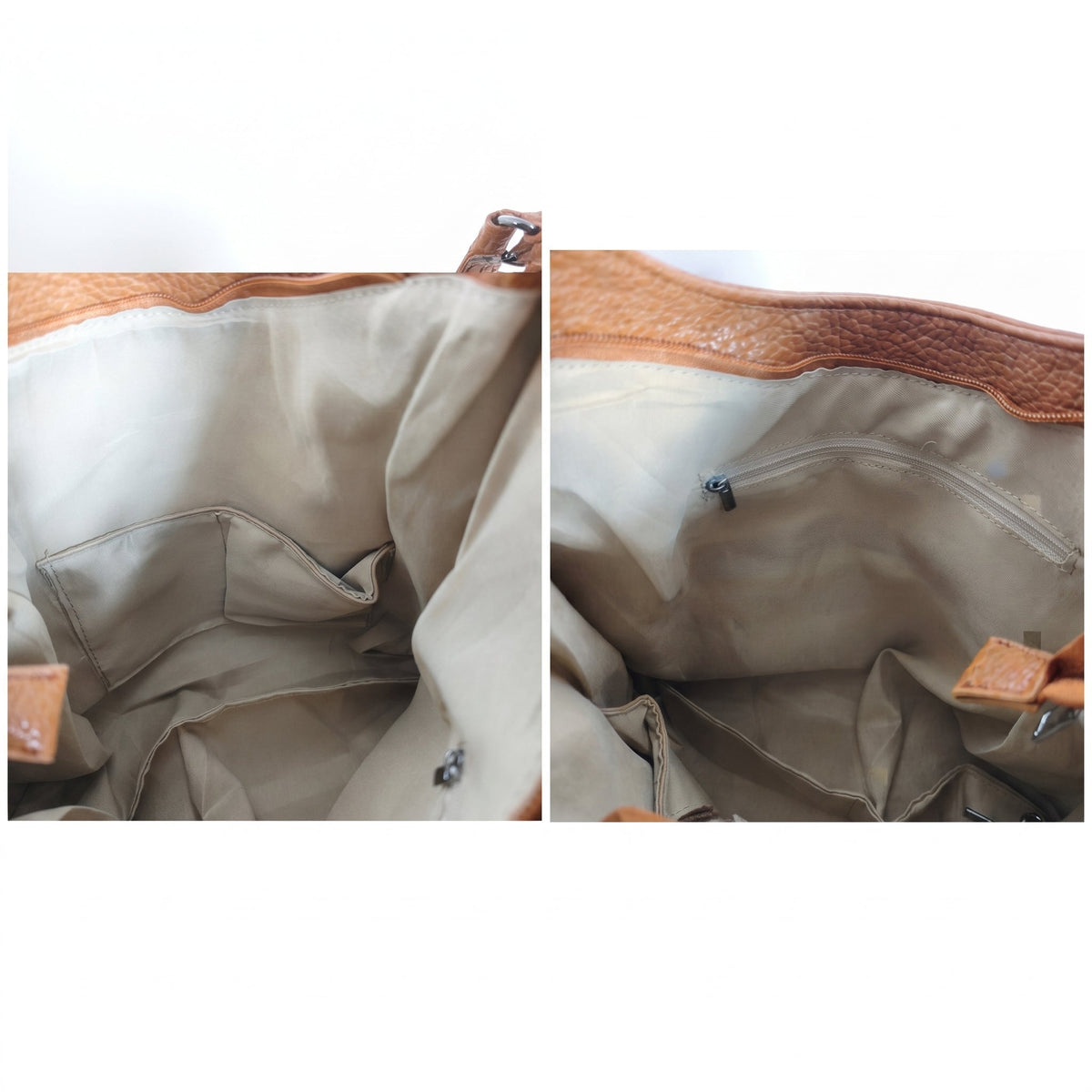 Borsa Hobo in Ecopelle Marrone