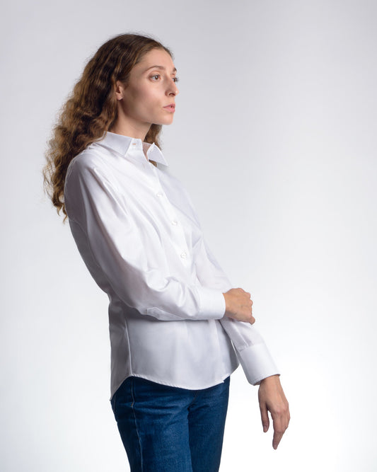 Damenbluse DANIELA aus Oxford-Stoff