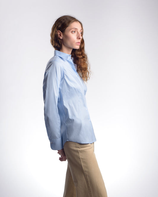 Damenbluse DANIELA aus Stretch-Popeline
