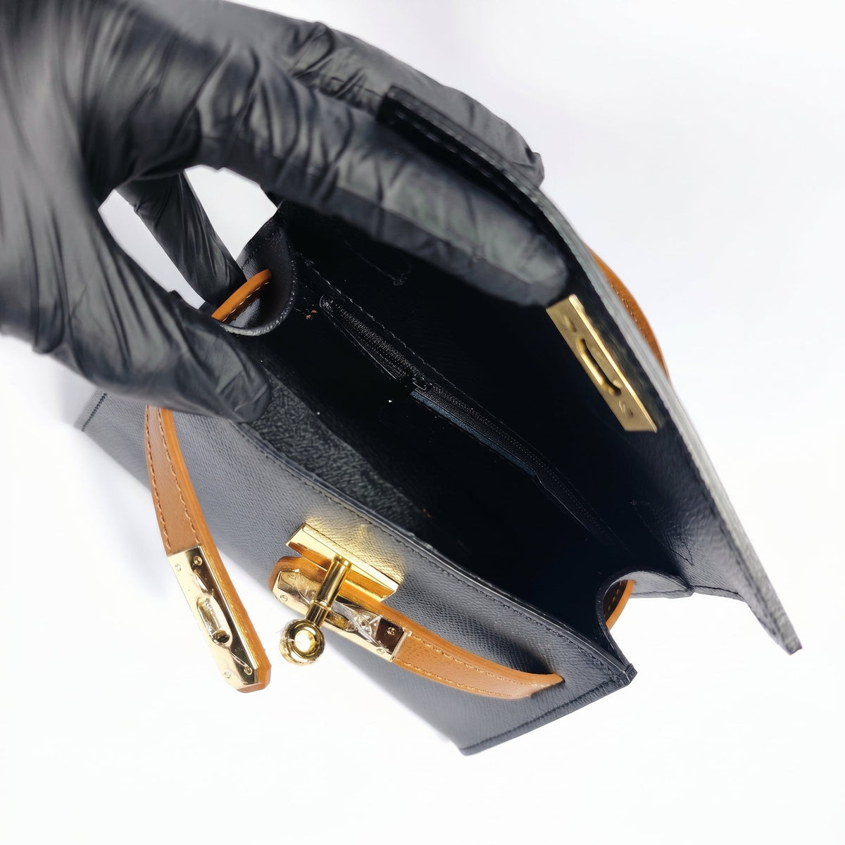 Mini Beky Handtasche aus echtem Leder