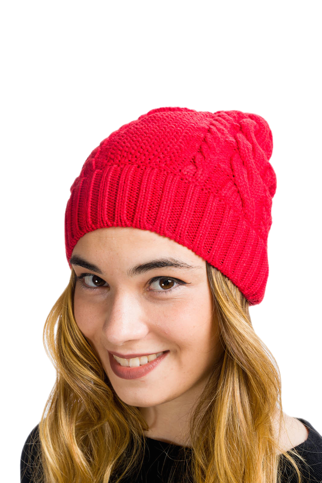 Betty: boina feminina em lã virgem merino