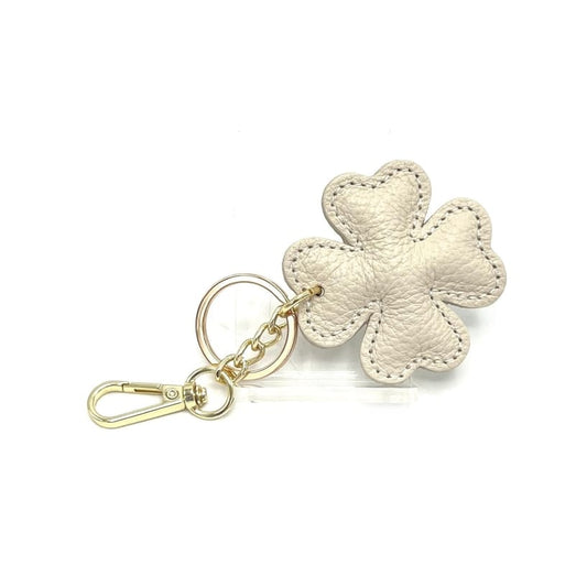 Portachiavi e Charm Quadrifoglio in Pelle Italiana