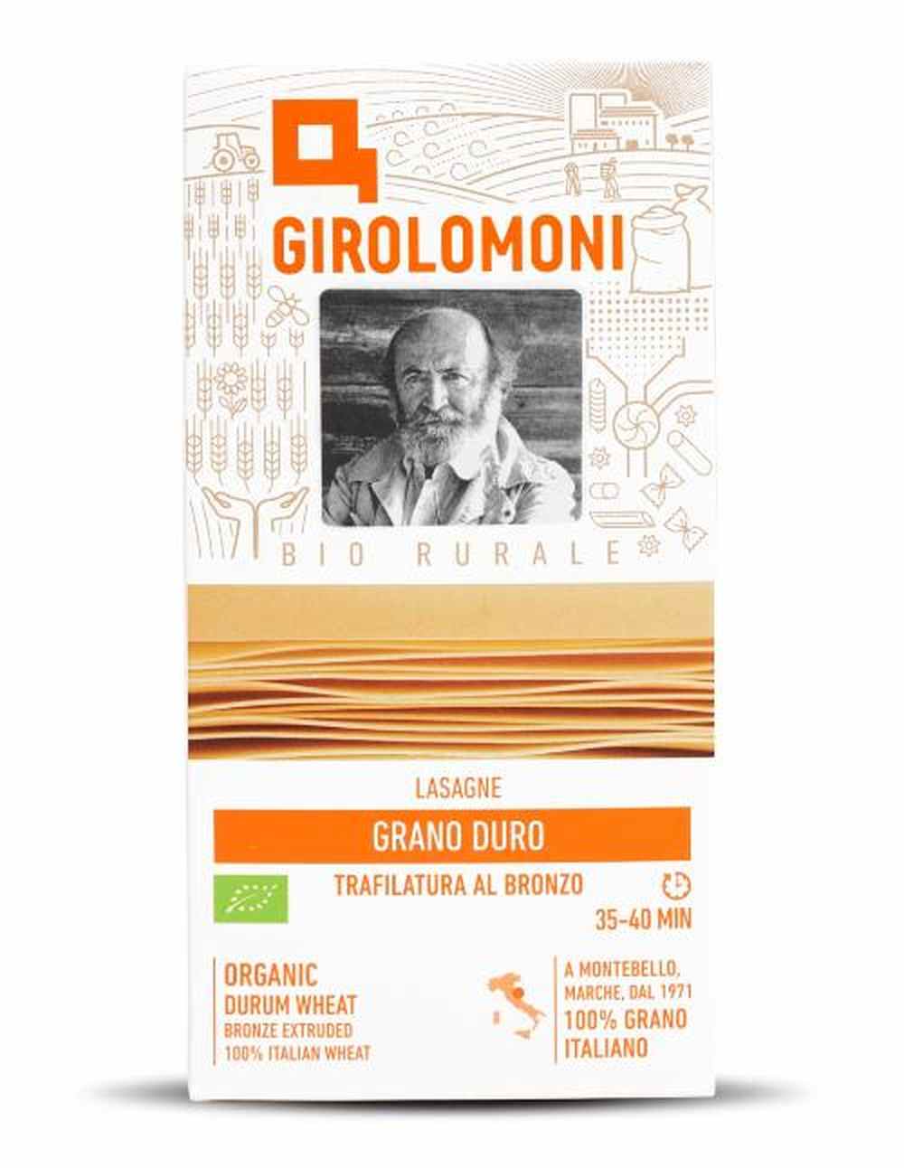 Organic Lasagne with Rough Extrusion - Girolomoni