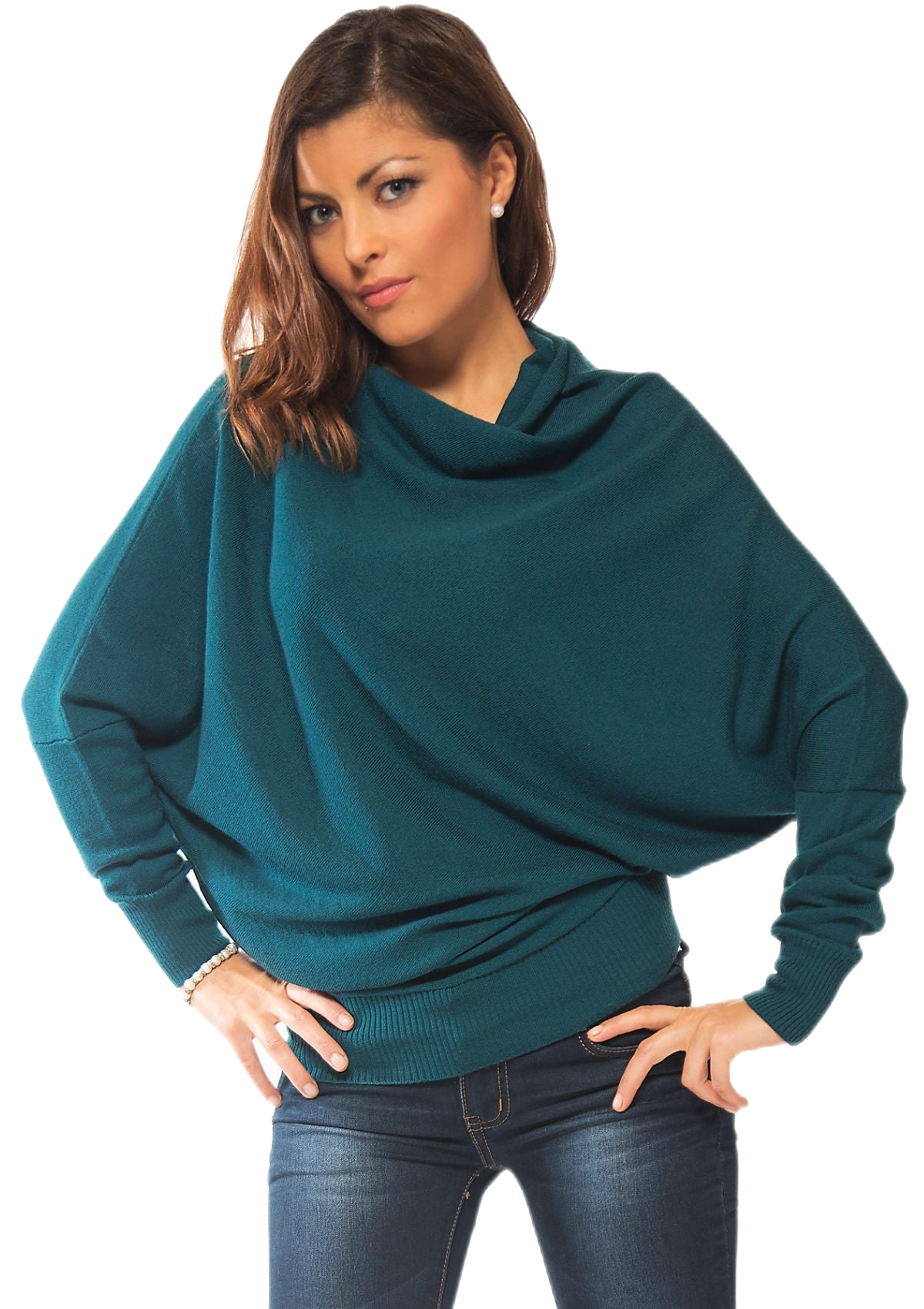 Wool Cube: women's batwing sweater in merino wool