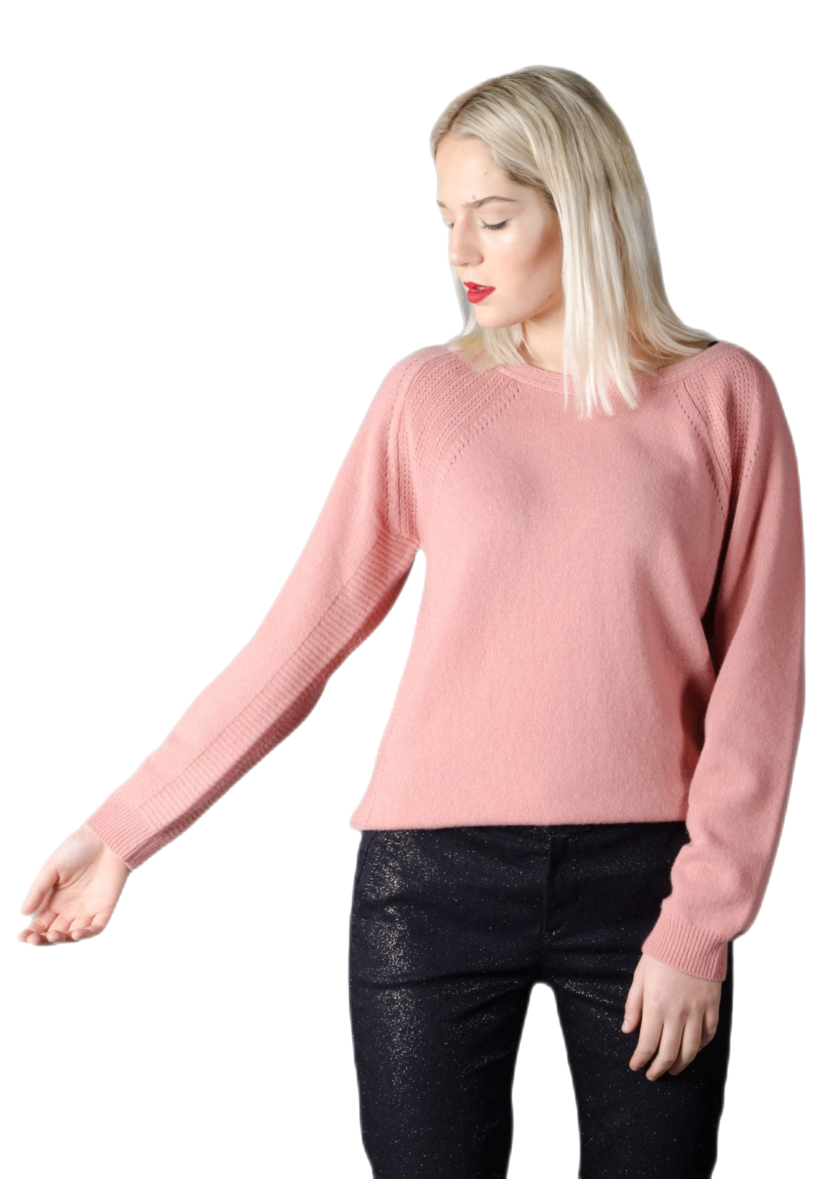 Luisa: suéter feminino em lã merino e cashmere