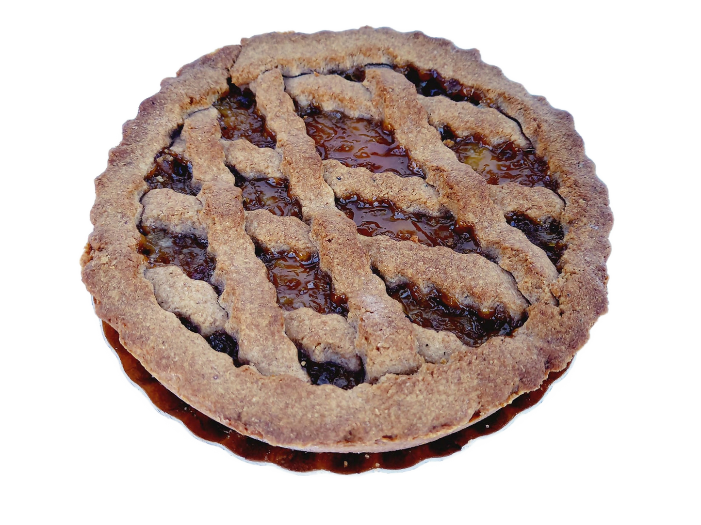 Crostata biologica con grano saraceno e confettura all'albicocca 400g.