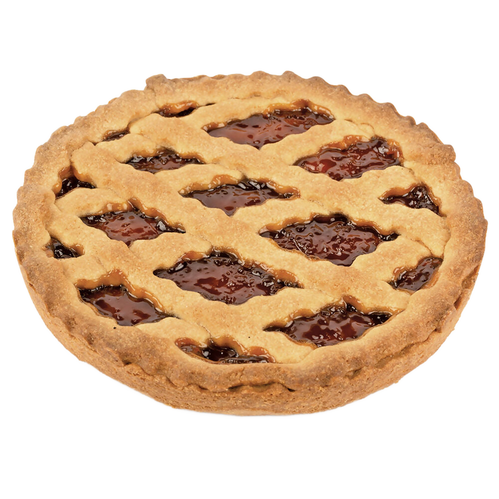 Crostata biologica classica con confettura di albicocche 400g.