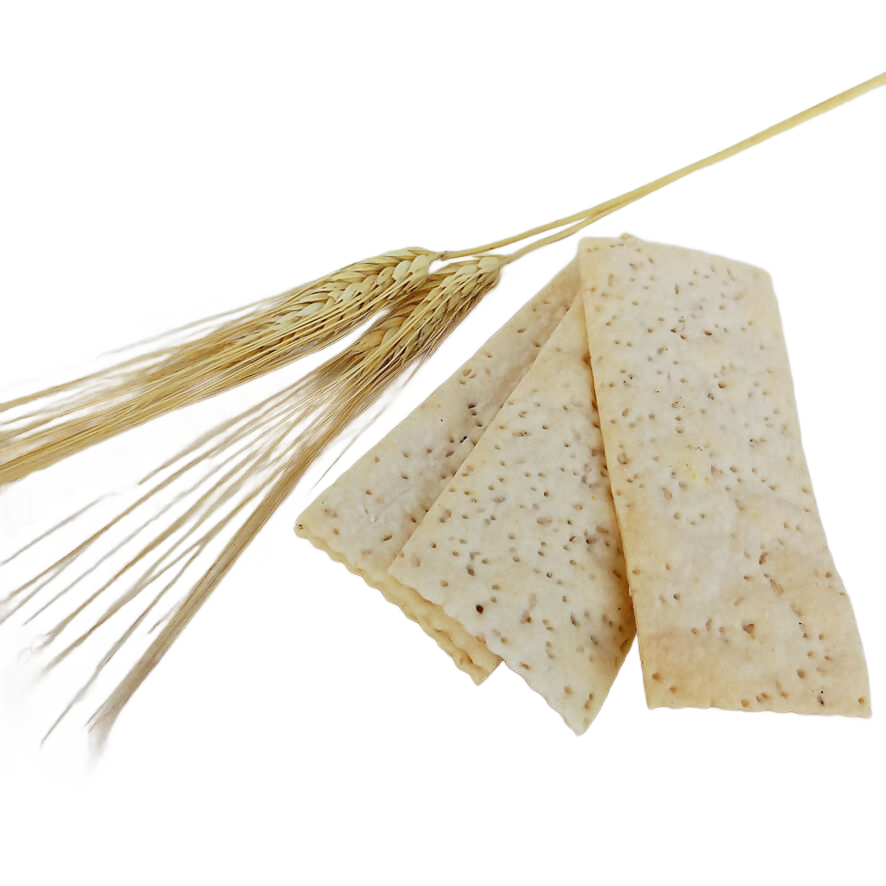Crackers biologici classici con semi di sesamo 50g - Confezione da 10 unità (500g).