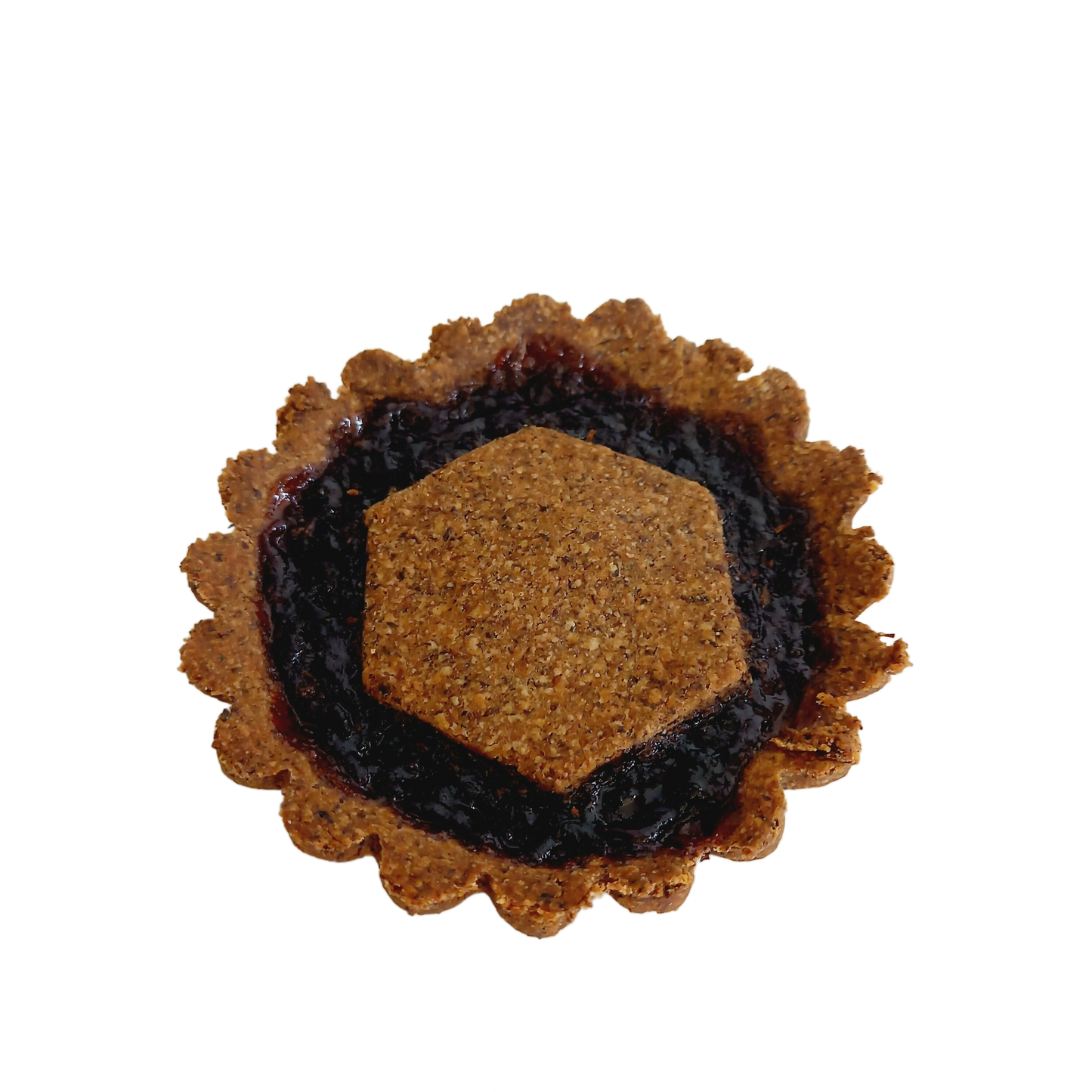 Crostatina di grano saraceno e confettura ai mirtilli 70g - Confezione da 6 pezzi.