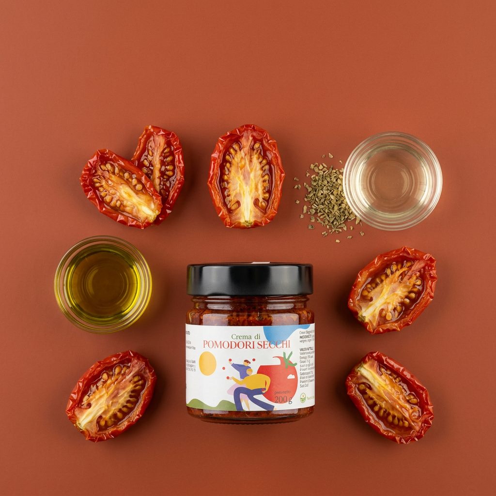 Artisanal Sun-Dried Tomato Paté - With EVO Oil