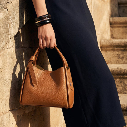 Pienza – Tote Tasche aus italienischem Leder