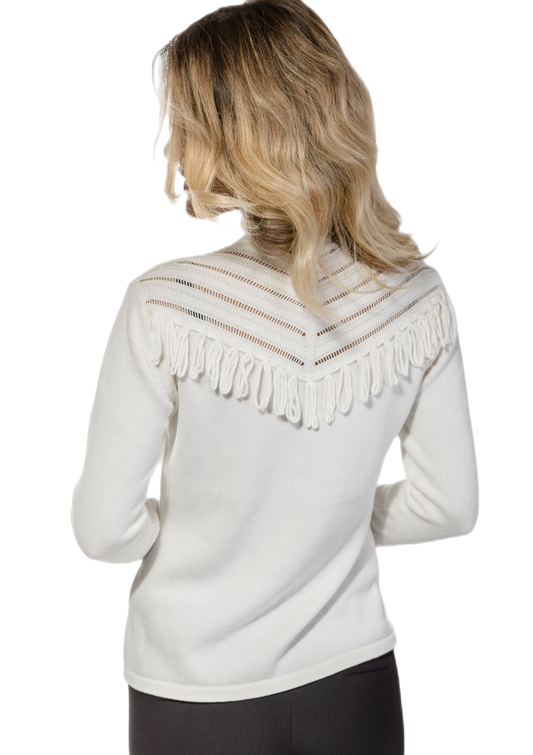 Franny: cárdigan de mujer en algodón clásico y elegante