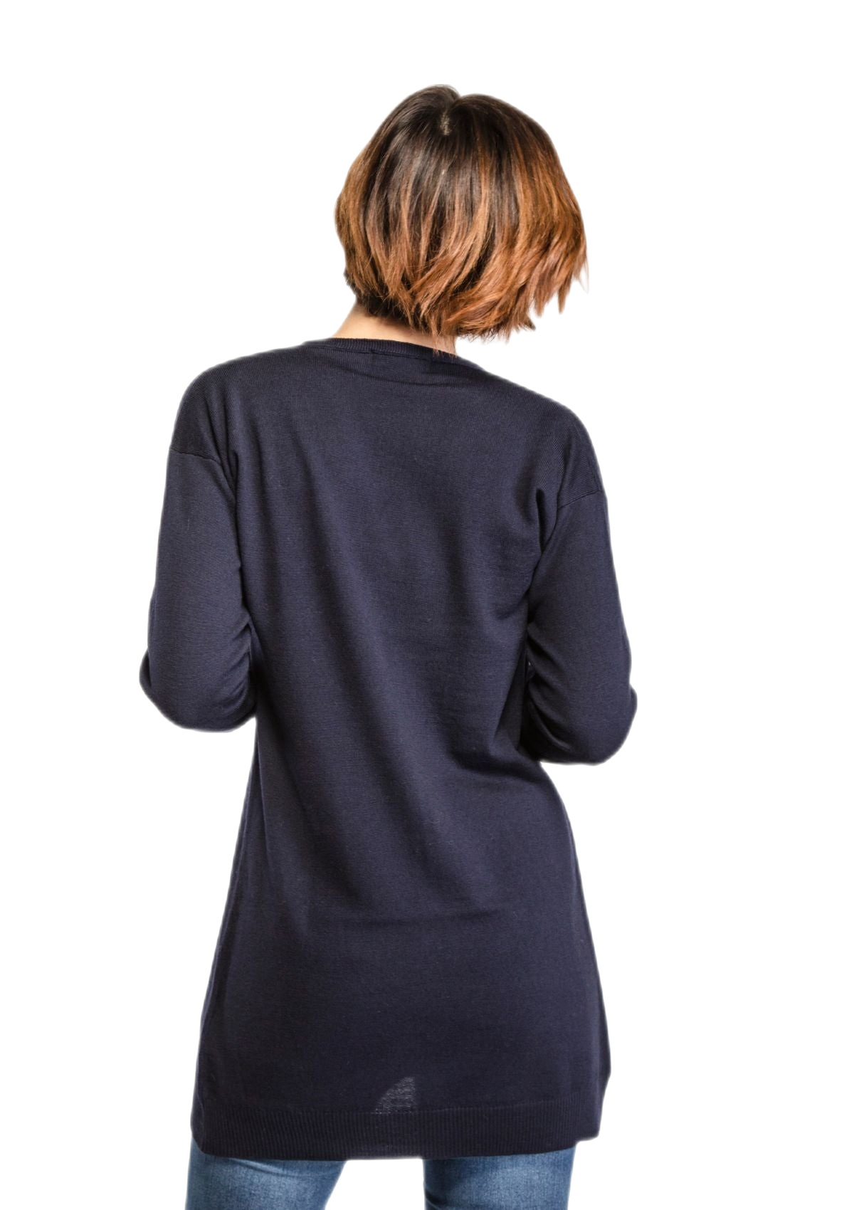 Vale: cardigã longo feminino em lã merino