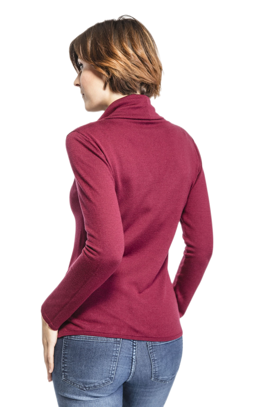 Latte Macchiato: camiseta de mujer de cuello amplio en fibra de leche