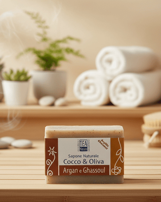Jabón Natural de Argán y Ghassoul - TeaNatura