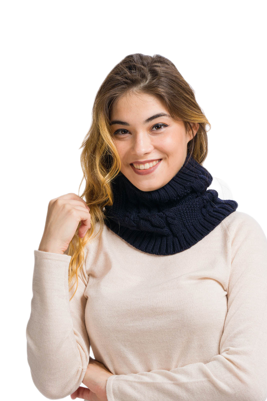 Clara: gola aquecedora feminina em lã merino