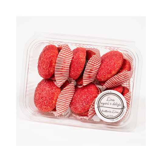 Pesche all'alchermes con cioccolato - Lina Sapori e Delizie