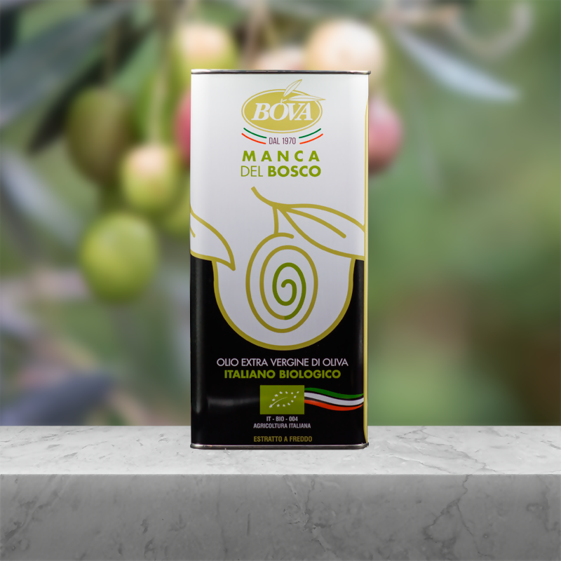 Olio extravergine di oliva biologico Olio Bova Manca del bosco