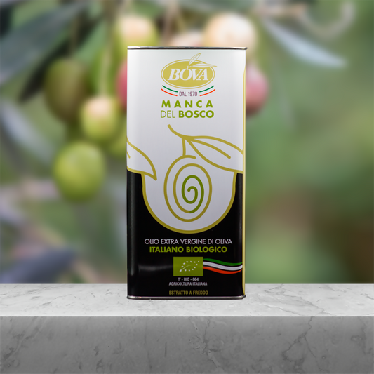 Olio extravergine di oliva biologico Olio Bova Manca del bosco