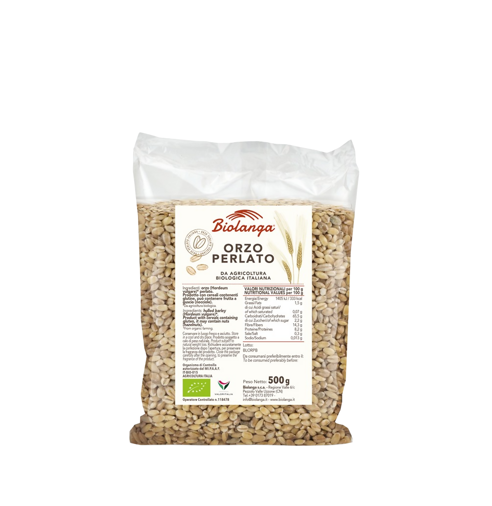 Orzo perlato biologico Biolanga per insalate estive
