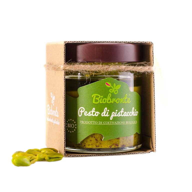 Pesto di pistacchio verde di Bronte DOP Bio A Ricchigia