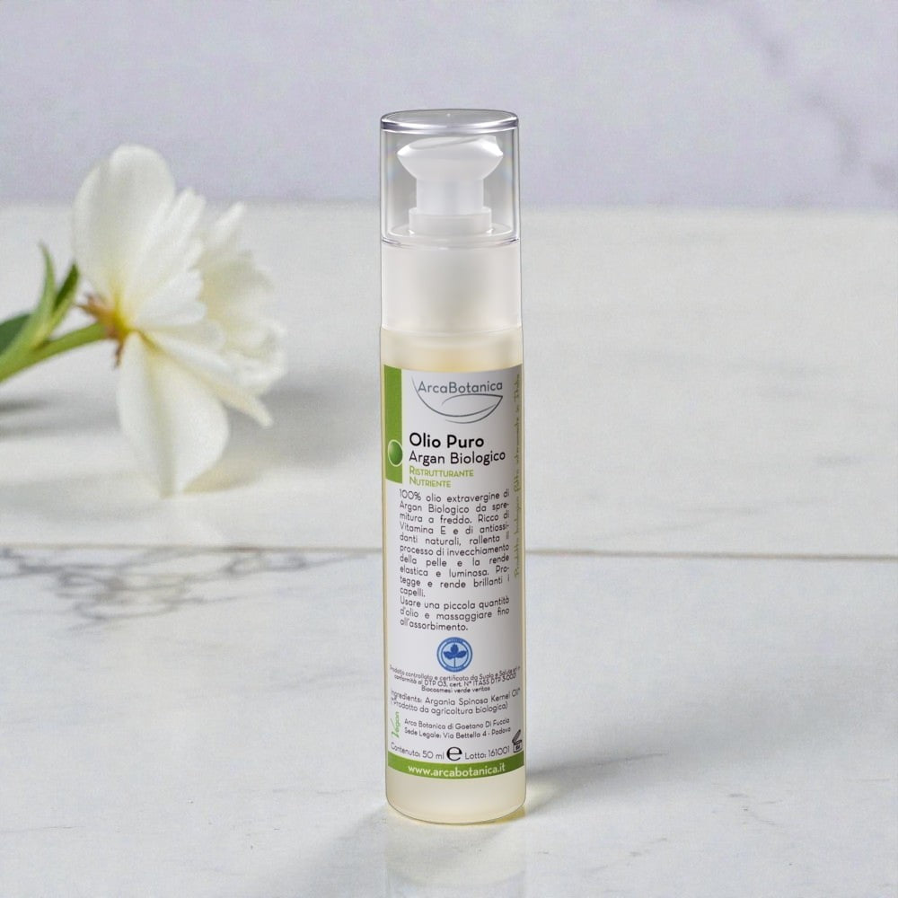 Olio di Argan Biologico Puro Deodorizzato 30 ml