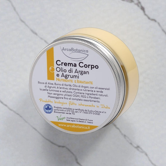 Crema Corpo Nutriente Olio di Argan e Agrumi 200 ml