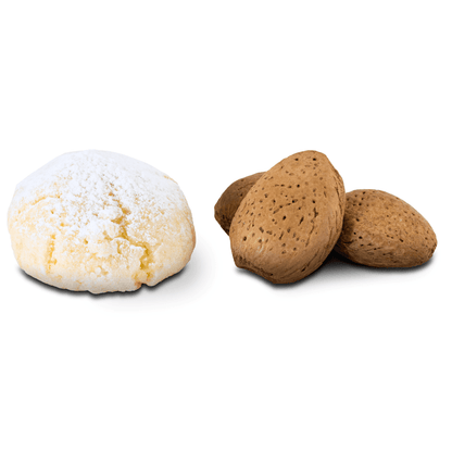 Amaretti blandos variados con fruta