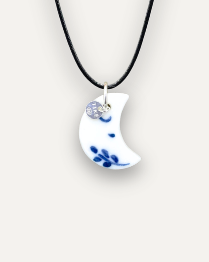 Blue Moon Porcelain Charm