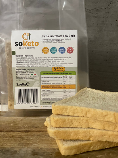 Keto Low Carb Toasted Bread 0% Sugar