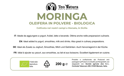 Moringa Oleifera Bio en Poudre | 200g