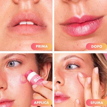 Lippenpeeling + Rouge Ruby Glow