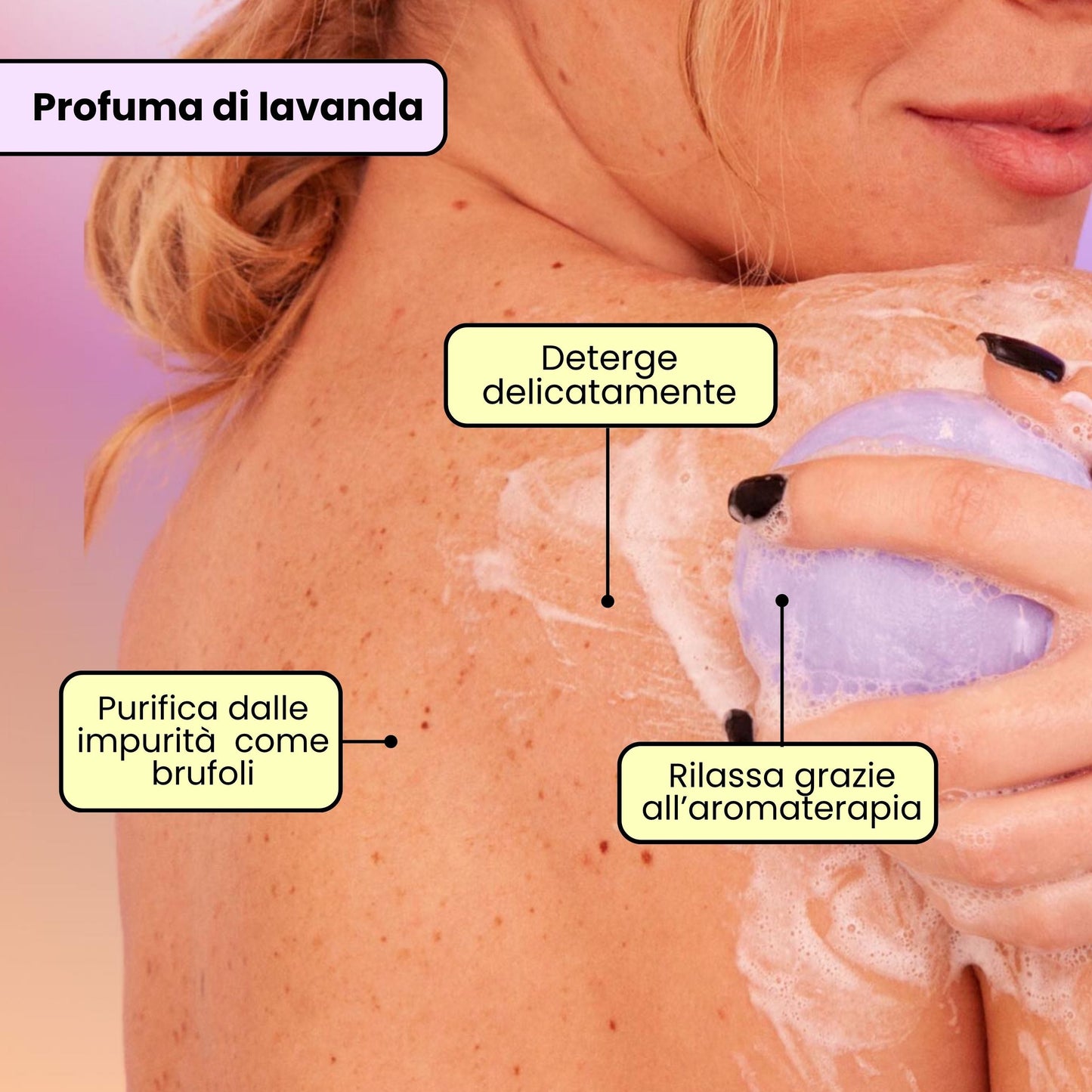 Gel de Banho Relaxante - Lavanda e Talco