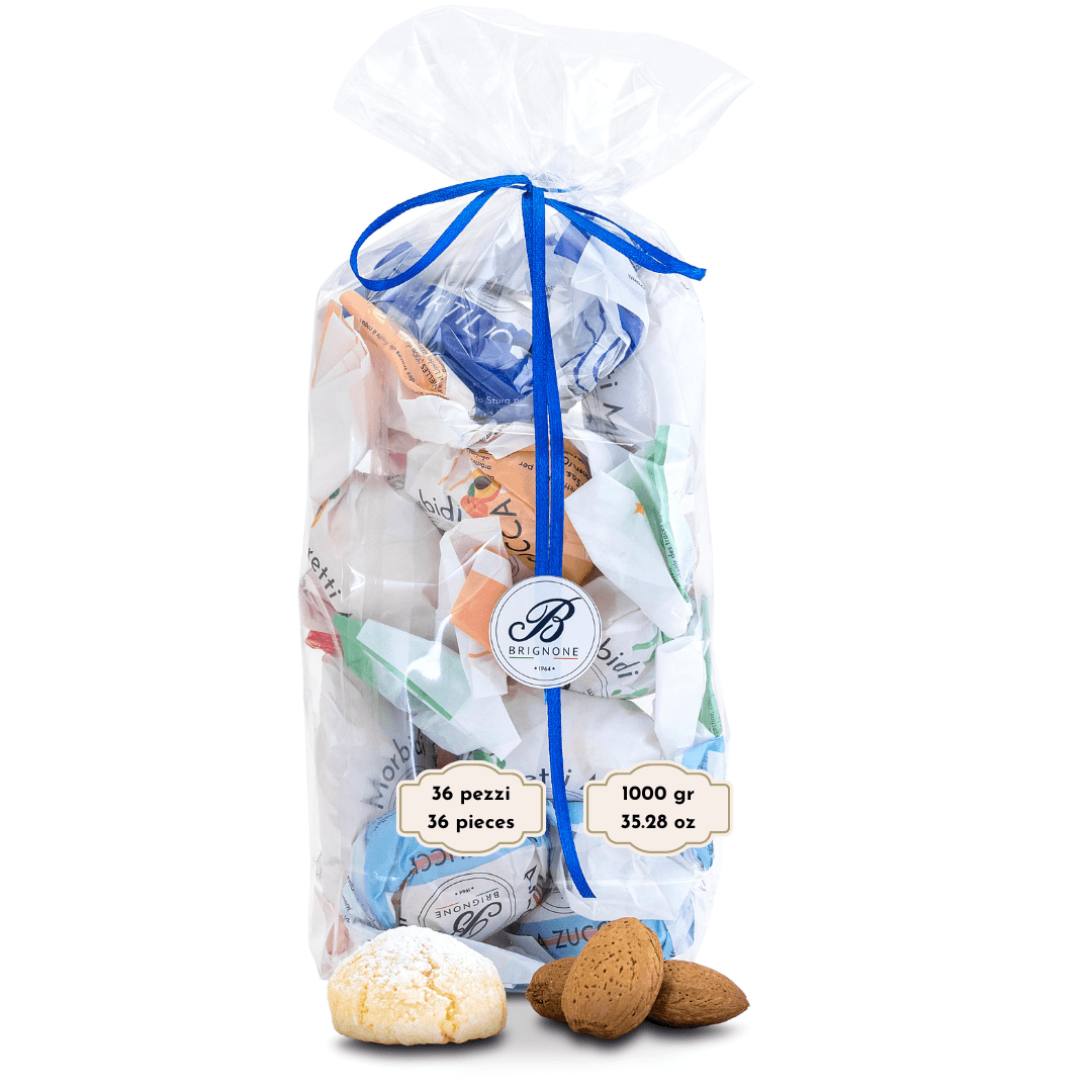 Amaretti blandos variados con fruta
