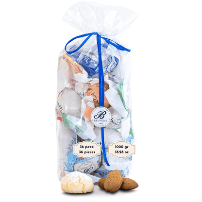 Amaretti blandos variados con fruta